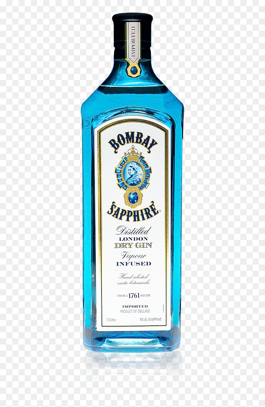 Bombay Sapphire Bottle - Bombay Sapphire Gin Png, Transparent Png - bombay sapphire png
