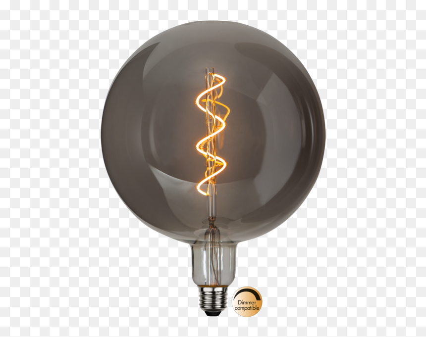 Led-lamp E27 G200 Industrial Vintage - Led Heavy Smoked Filament E14, HD Png Download - vintage circle png