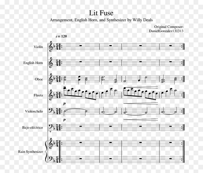 Sheet Music, HD Png Download - lit fuse png