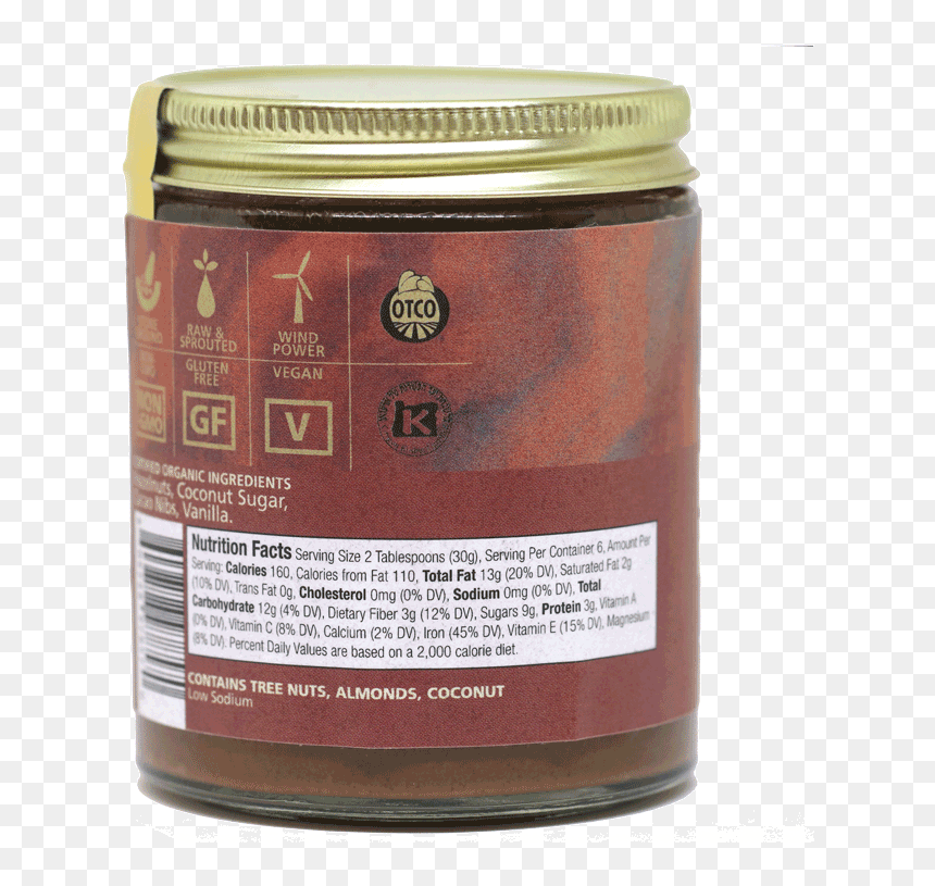 Organic Hazelnut Raw Cacao Spread, - Dulce De Leche, HD Png Download - jem png
