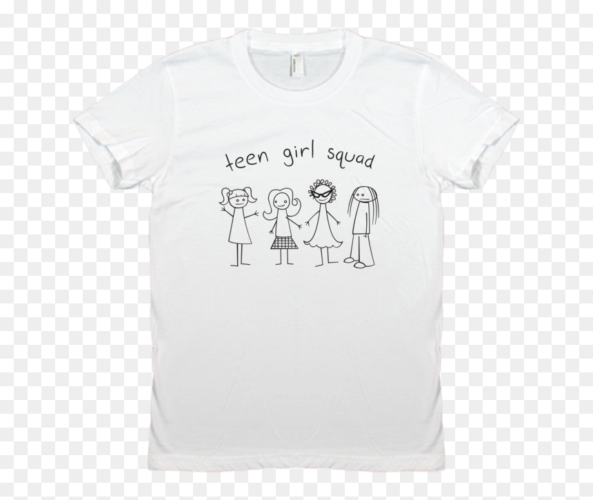 Teen Dress Black And White Png - Active Shirt, Transparent Png - girl shirts png