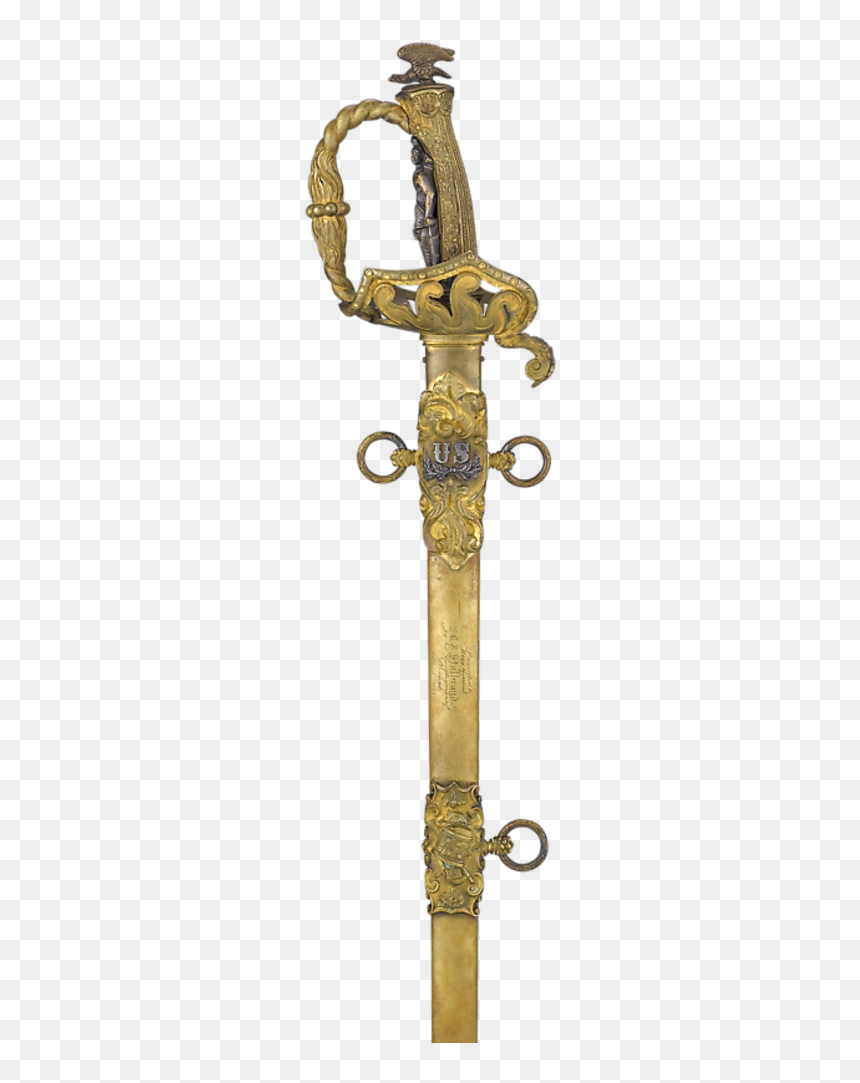 Presentation Sword Of General Charles J - Sabre, HD Png Download - american civil war png