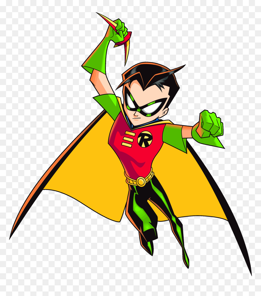 Batman Cartoon Characters Clipart Batman Dick Grayson - Batman Cartoon Robin, HD Png Download - cartoon dick png