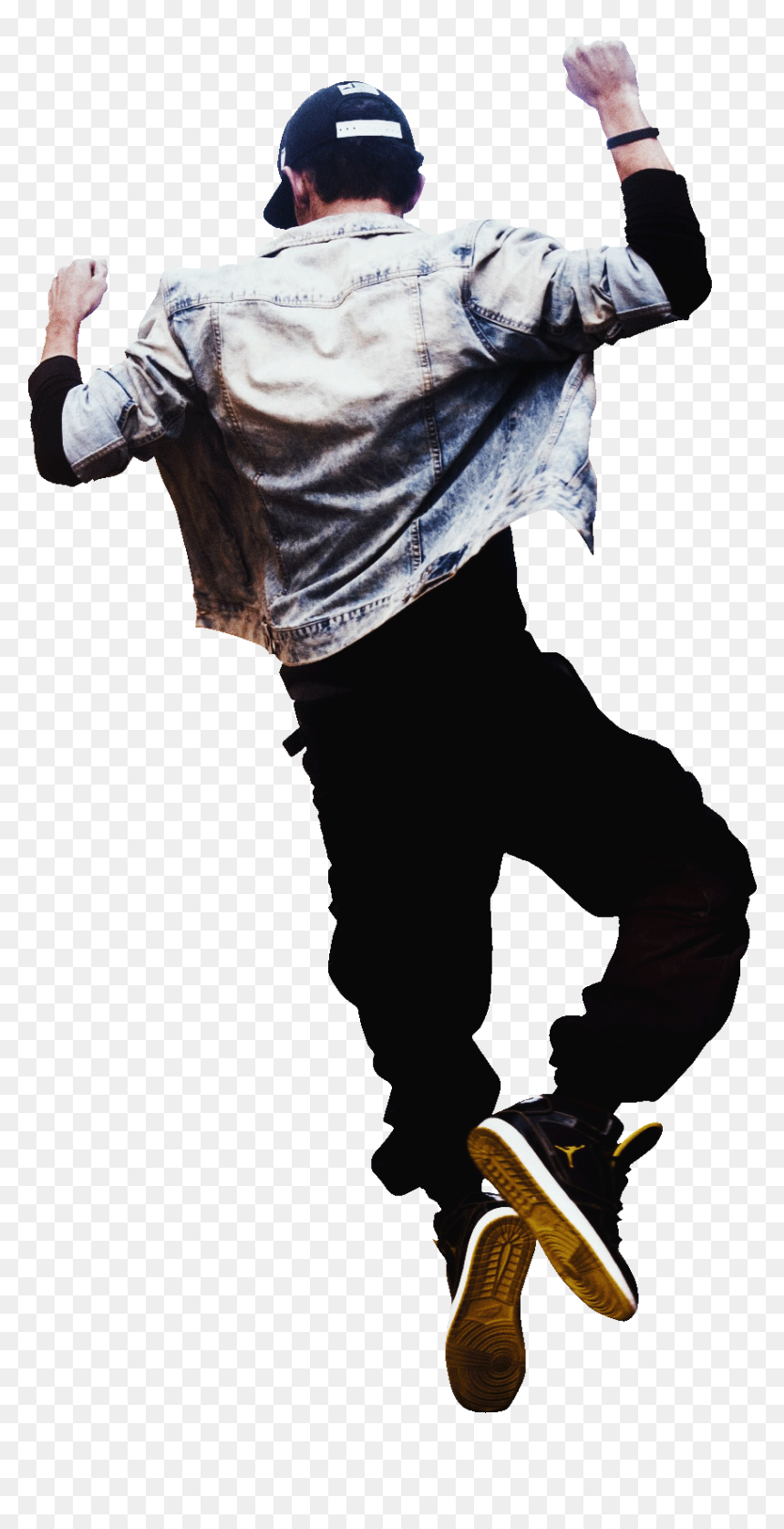 Skateboarding Hip Hop Old School, HD Png Download - guy jumping png