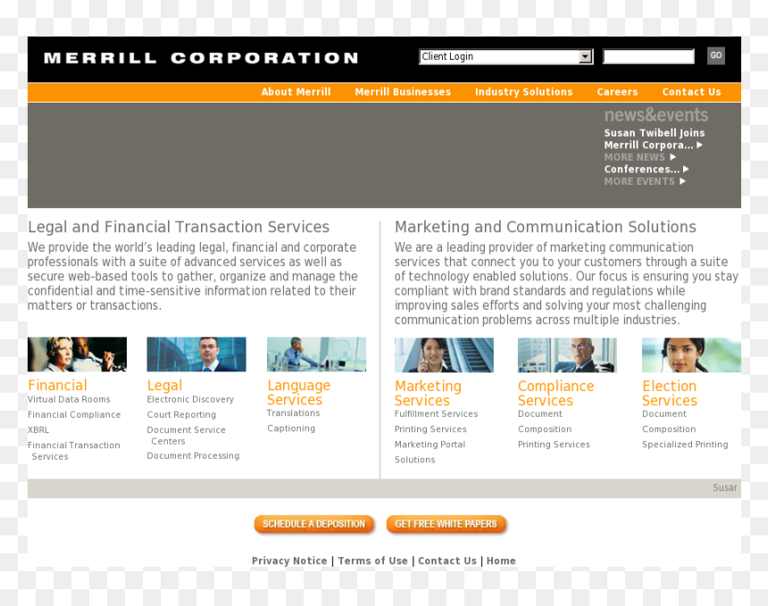 Web Page, HD Png Download - merrill lynch png