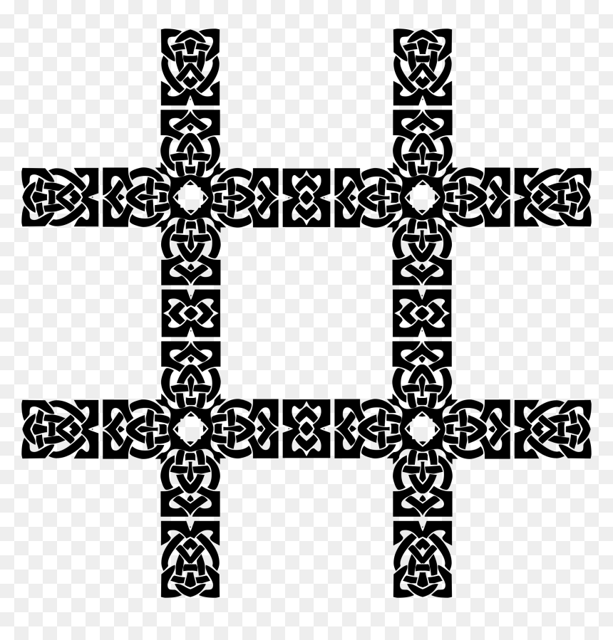 Symmetry,symbol,cross - Portuguese Celtic, HD Png Download - hashtag symbol png