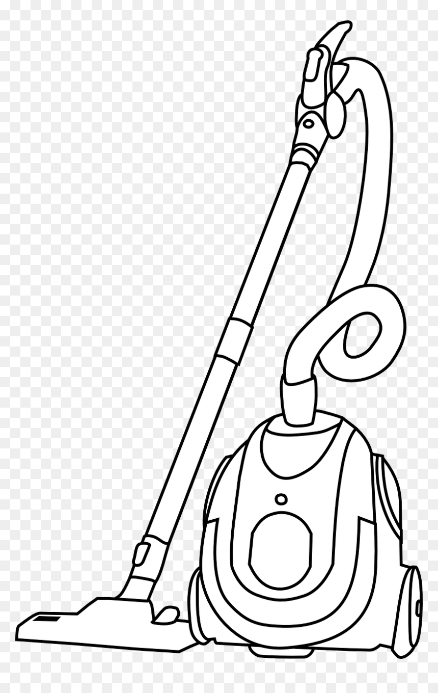 Vacuum Cleaner - Vacuum Black And White, HD Png Download - cleaning clipart png