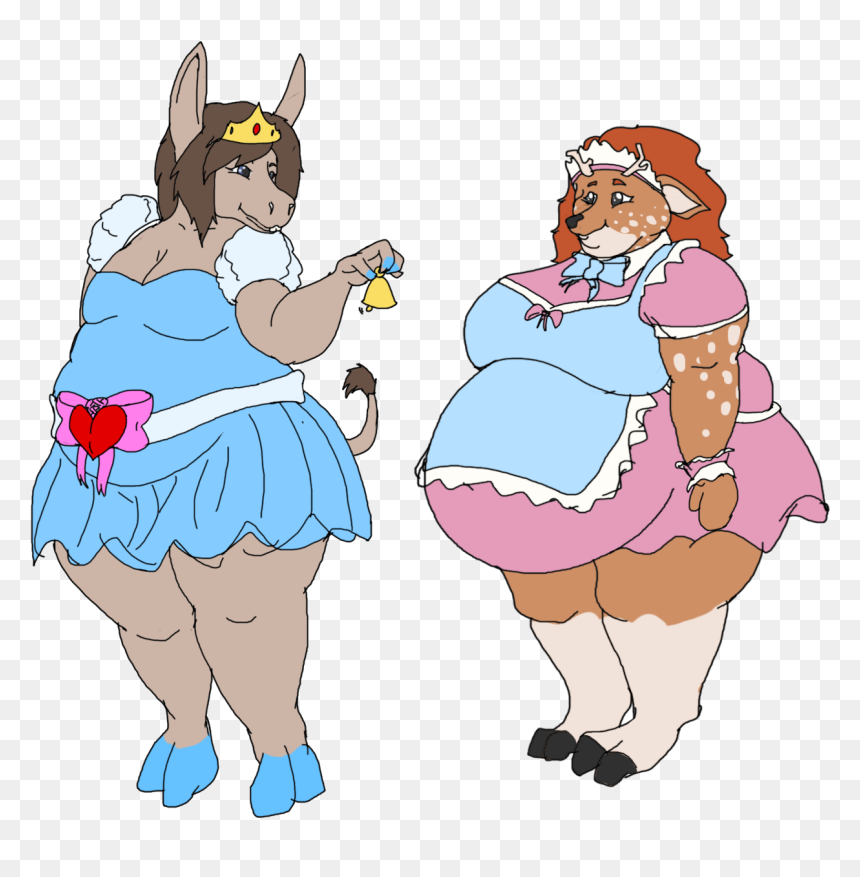 Princess Eseline And Her Maid - Cartoon, HD Png Download - dragon maid png