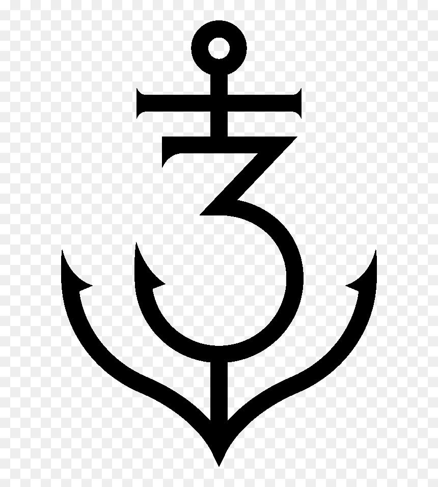 Anchor Clipart Png - 3 Anchor Tattoo, Transparent Png - anchor clip art png