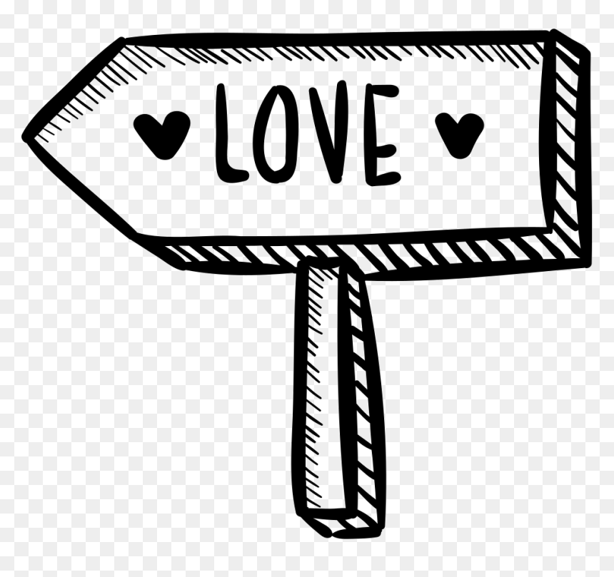 Love Direction Png, Transparent Png - direction sign png