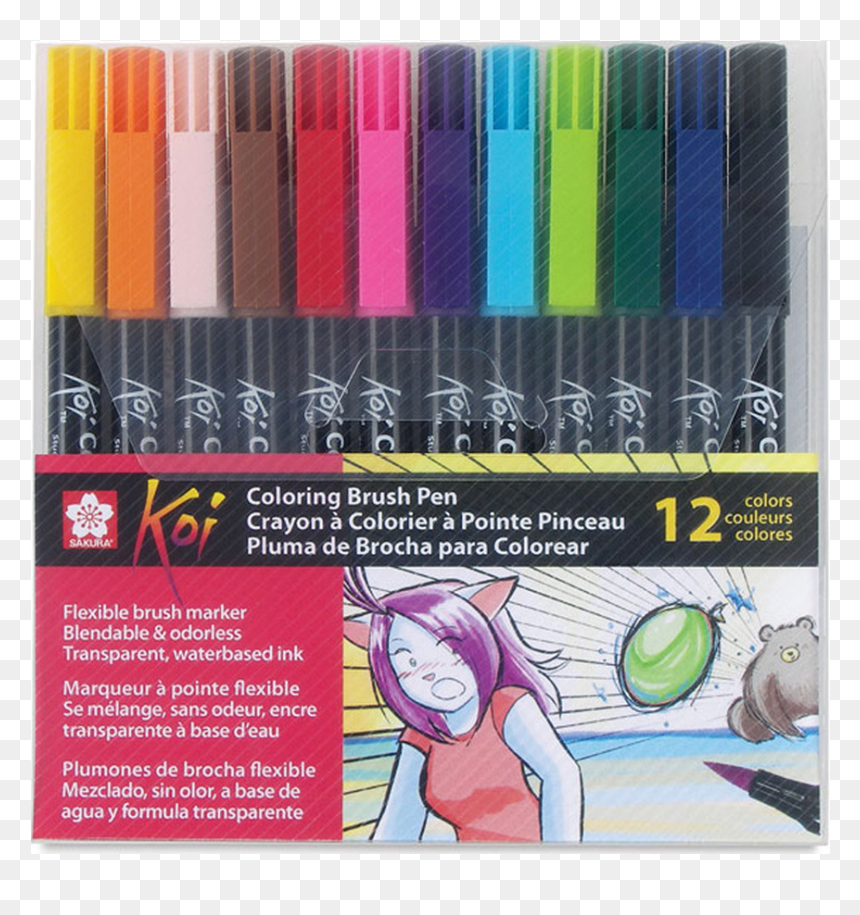Sakura Koi Brushpens Set, HD Png Download - pen stroke png