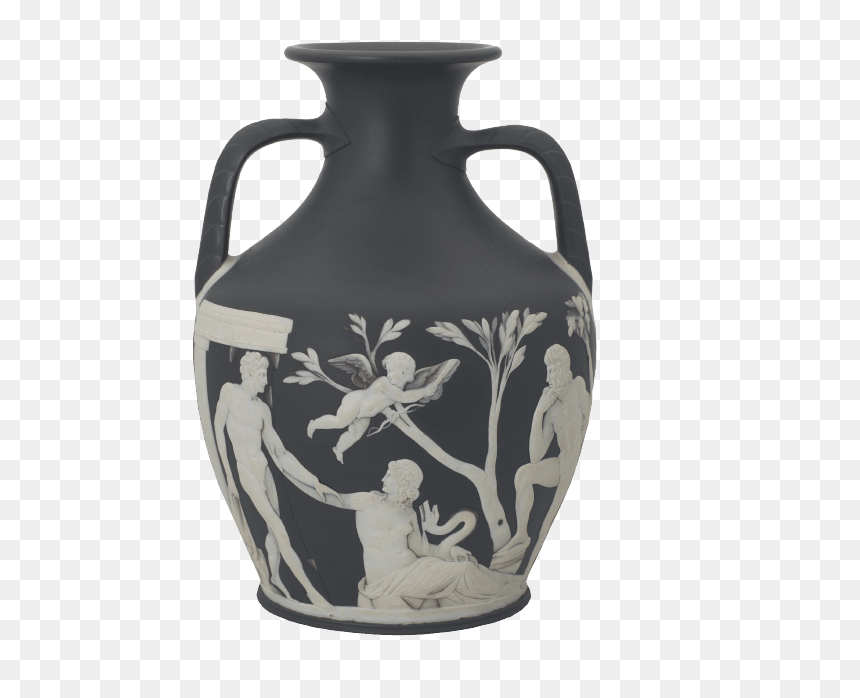 Wedgwood Portland Vase Copy, HD Png Download - modern vase png