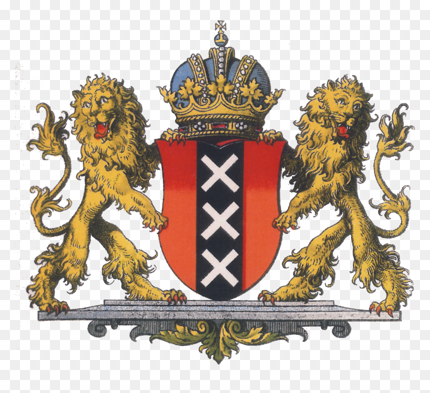 Ströhl Ha Wappen Amsterdam - Stadtwappen Amsterdam, HD Png Download - uncensored png