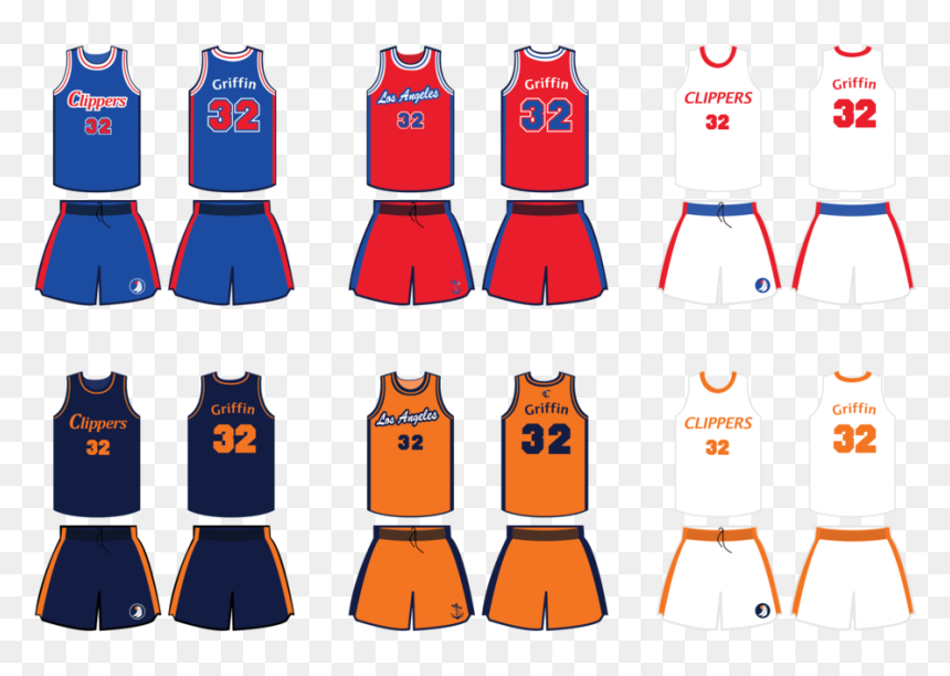 Clippers Uniforms-02, HD Png Download - la clippers png