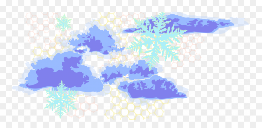 A Tale Of Ice And Snow - Illustration, HD Png Download - fluffy cloud png