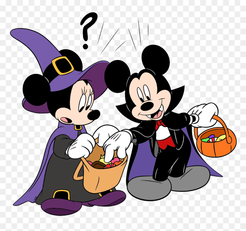 Coloriage Minnie Halloween, HD Png Download - disney halloween png