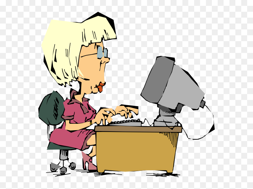 Female Computer User Svg Clip Arts - Quote Administrative Assistant Day, HD Png Download - computer user png