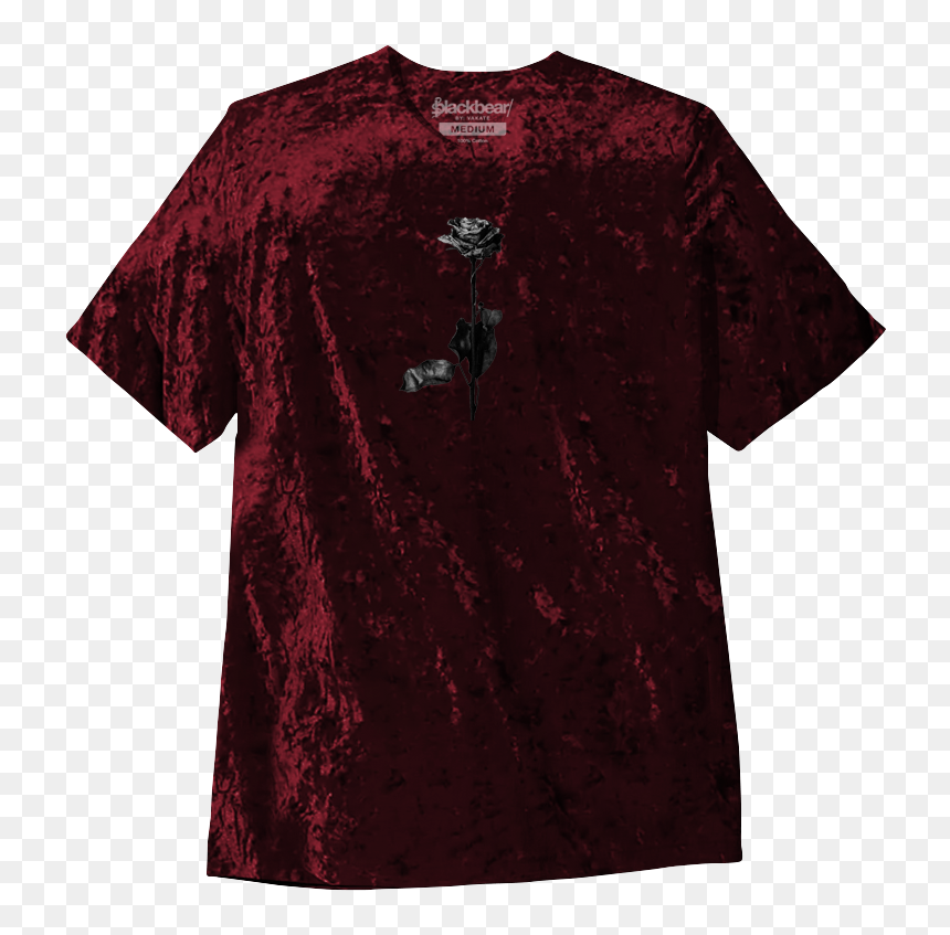 Dead Roses Crushed Velvet Tee - Active Shirt, HD Png Download - dead roses png