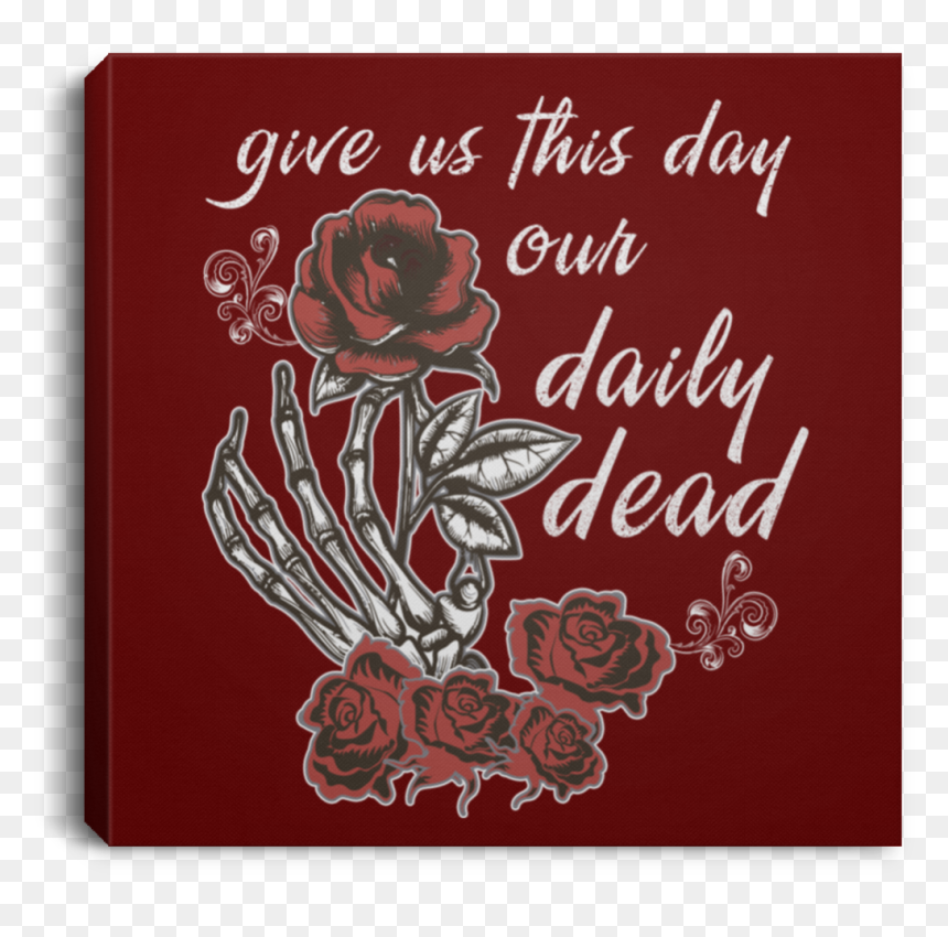 Daily Dead Rose Square Canvas - Christmas Card, HD Png Download - dead roses png