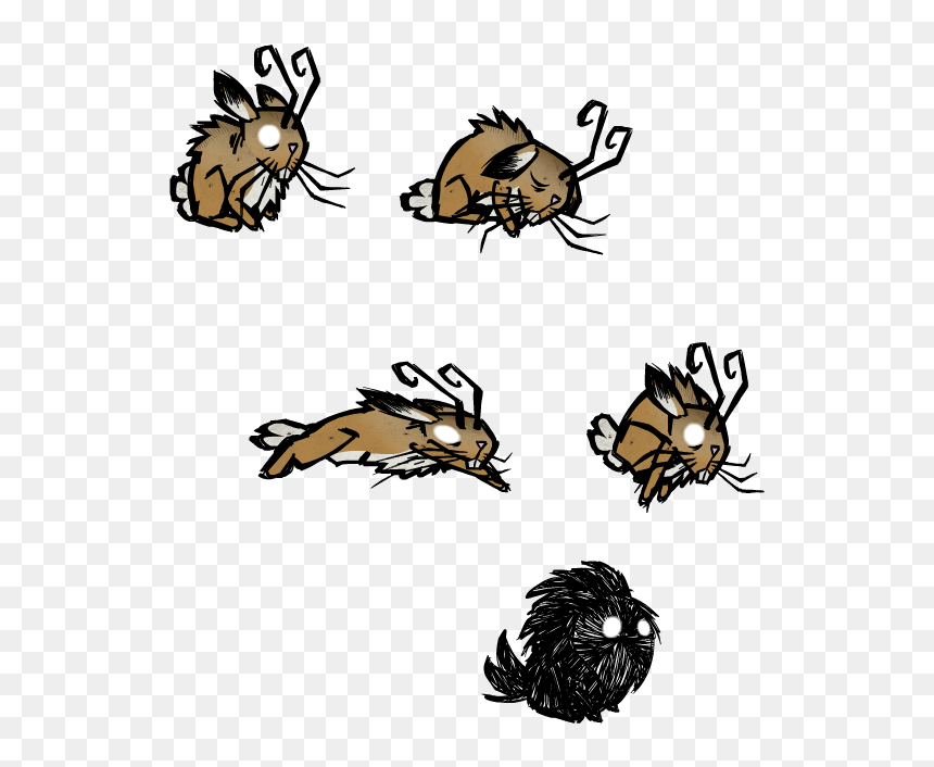 Überleben Ohne Onlinezwang Mit Don"t Starve - Don T Starve Rabbit Png, Transparent Png - don't starve together png