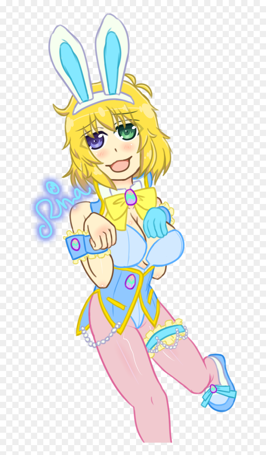 Happy Easter Ryouna - Cartoon, HD Png Download - orihime png