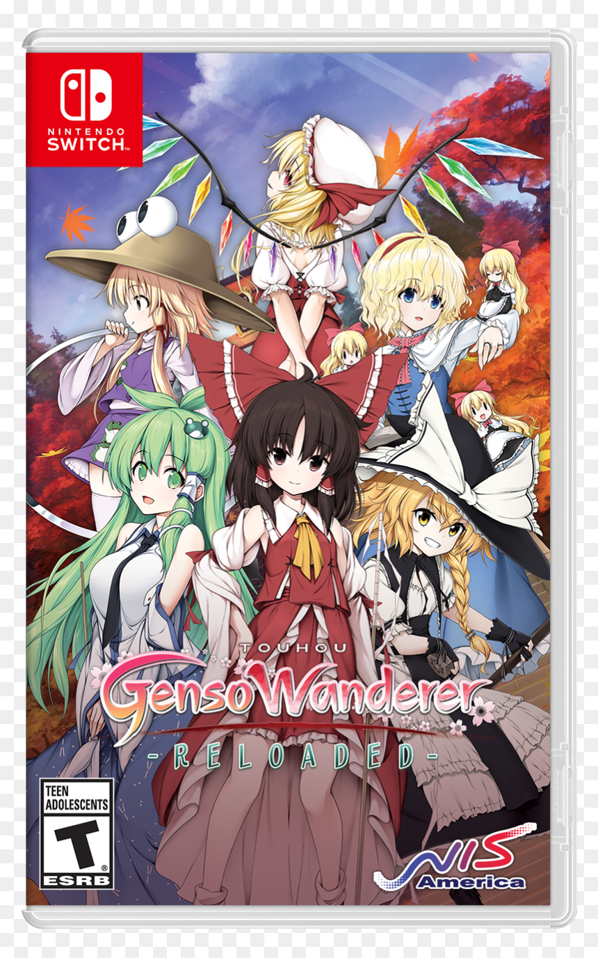 Touhou Genso Wanderer Reloaded Switch, HD Png Download - reimu png