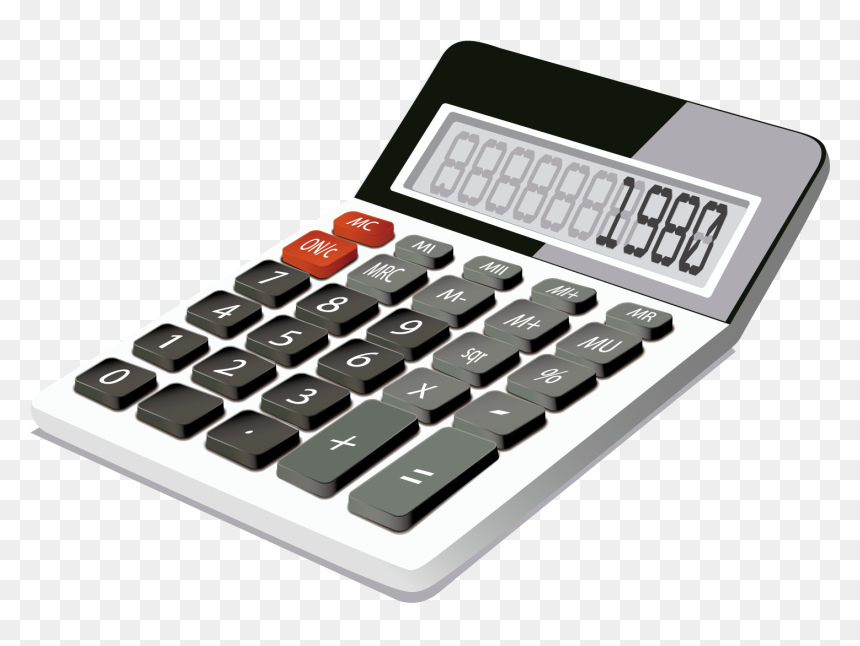 Calculator Information Chart - Vector Calculator Png, Transparent Png - black calculator png
