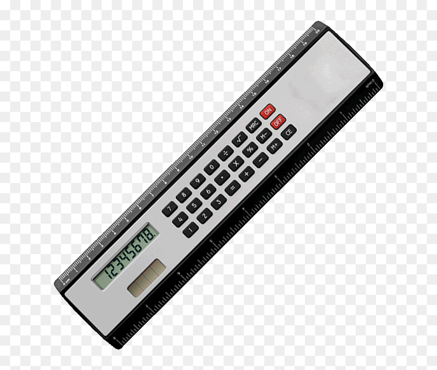 Calculator And Ruler As One, HD Png Download - black calculator png