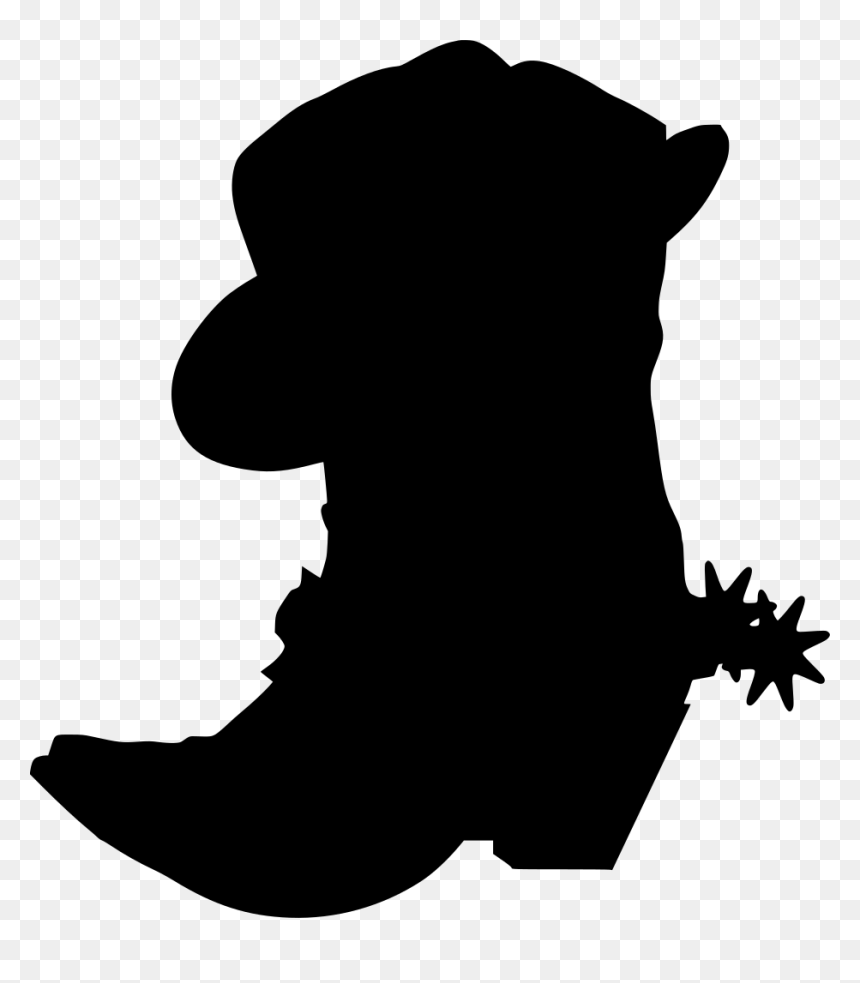 Cowgirl Boot Clipart Png Transparent Png , Png Download - Clipart Cowboy Boot Silhouette, Png Download - cowgirl clipart png