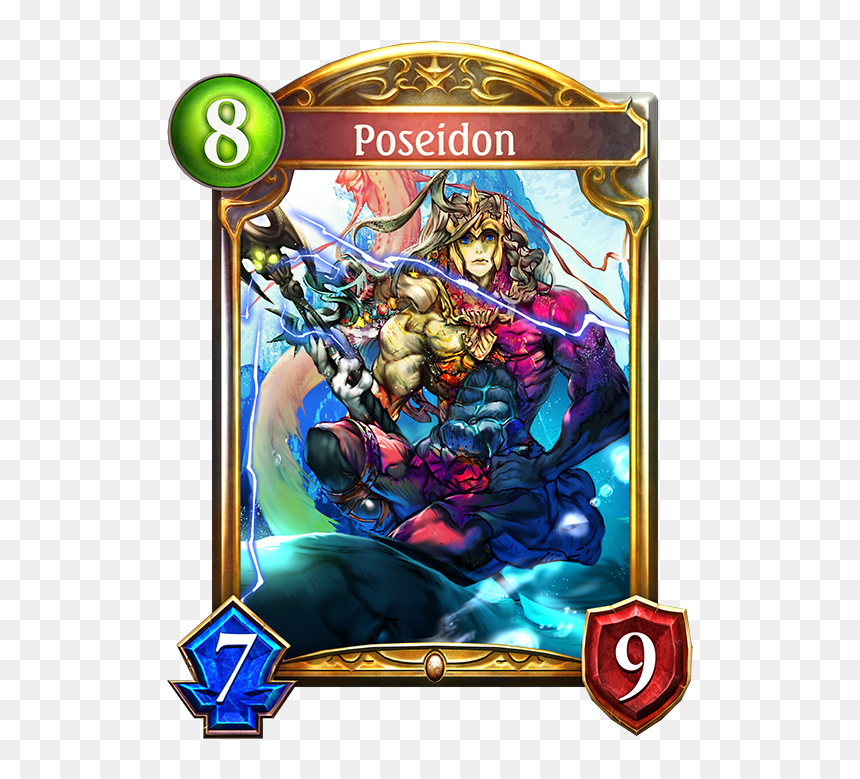 Unevolved Poseidon Evolved Poseidon - Shadowverse Poseidon, HD Png Download - shadowverse png