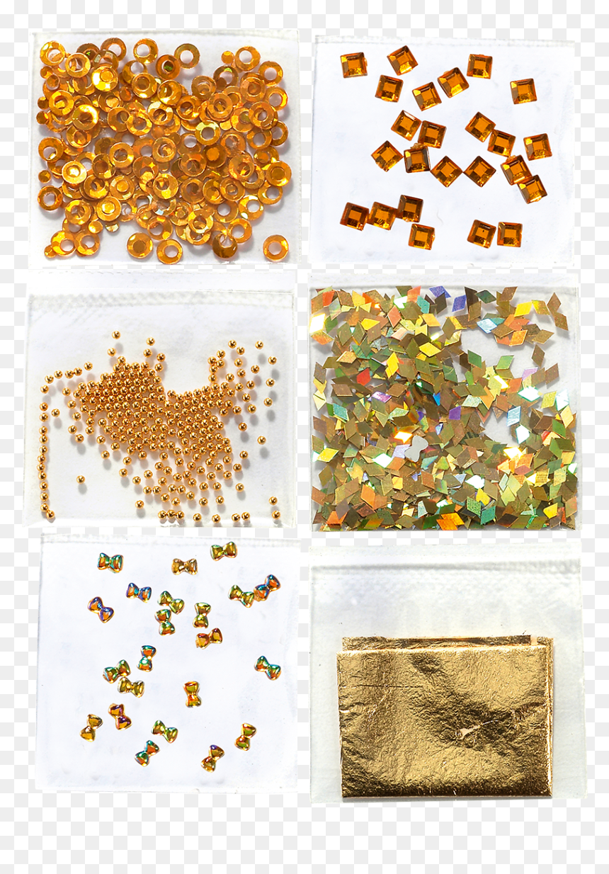 Nail Art Mini Kit - Nail, HD Png Download - gold sprinkles png