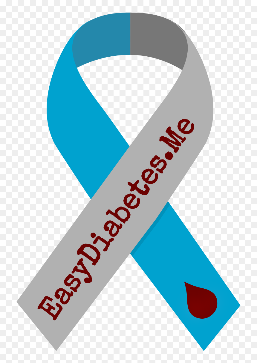 Easy Diabetes - Graphic Design, HD Png Download - diabetes ribbon png