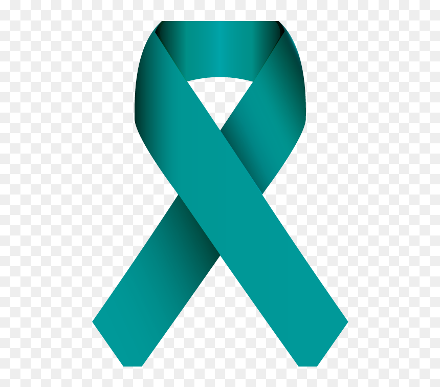 Know Your Risk For Ovarian Cancer - Sexual Assault Awareness Month Ribbon, HD Png Download - diabetes ribbon png