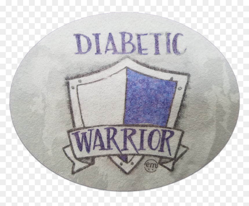 Expressionmed Diabetic Warrior Enlite/guardian Tape"
 - Badge, HD Png Download - diabetes ribbon png