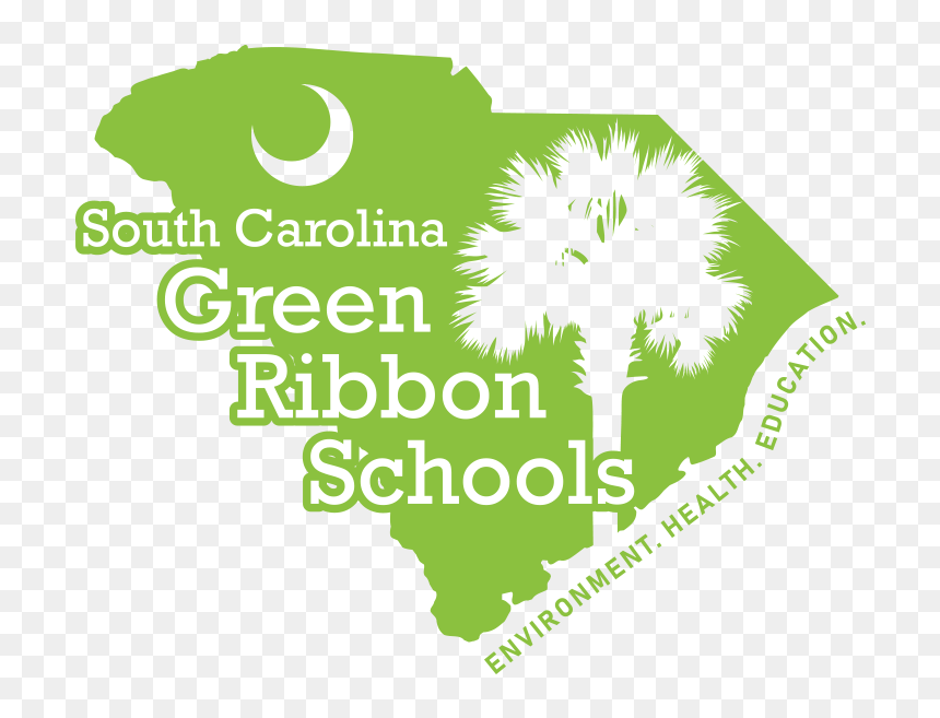 Shape Of South Carolina Filled With Bright Green And - Treehouse Miami, HD Png Download - diabetes ribbon png