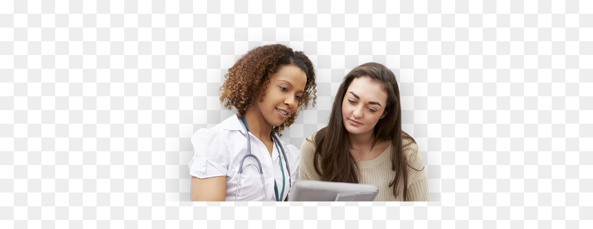 Girl, HD Png Download - doctor sitting png