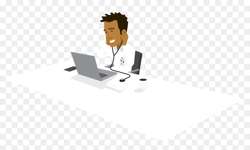 Doctor Sitting Png, Transparent Png - doctor sitting png