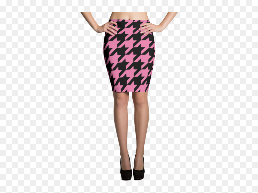 Flame Pencil Skirt, HD Png Download - pink skirt png