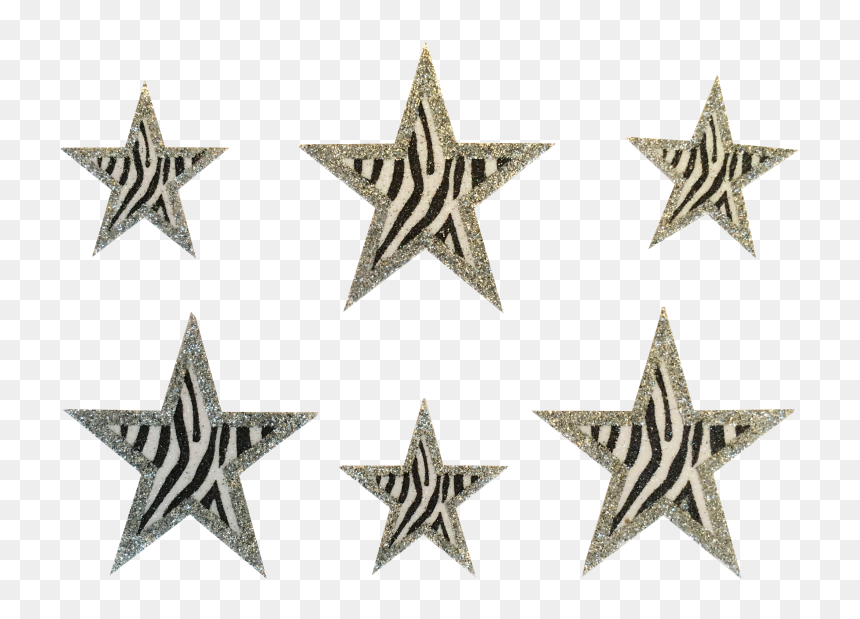 Hand Drawn Stars Clipart, HD Png Download - silver glitter star png