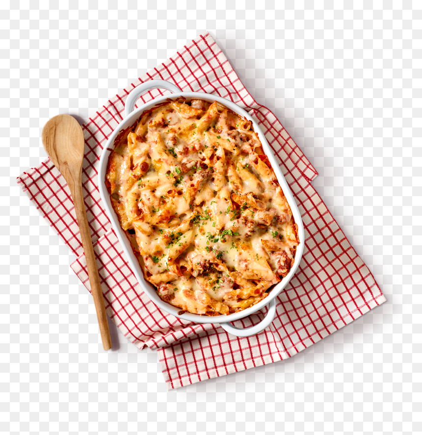 Top View Of Baked Mostaccioli, HD Png Download - food top view png