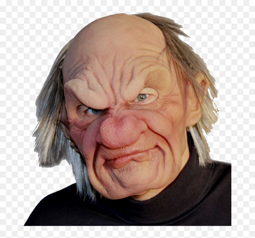 Mouth Moving Latex Masks, HD Png Download - old man face png