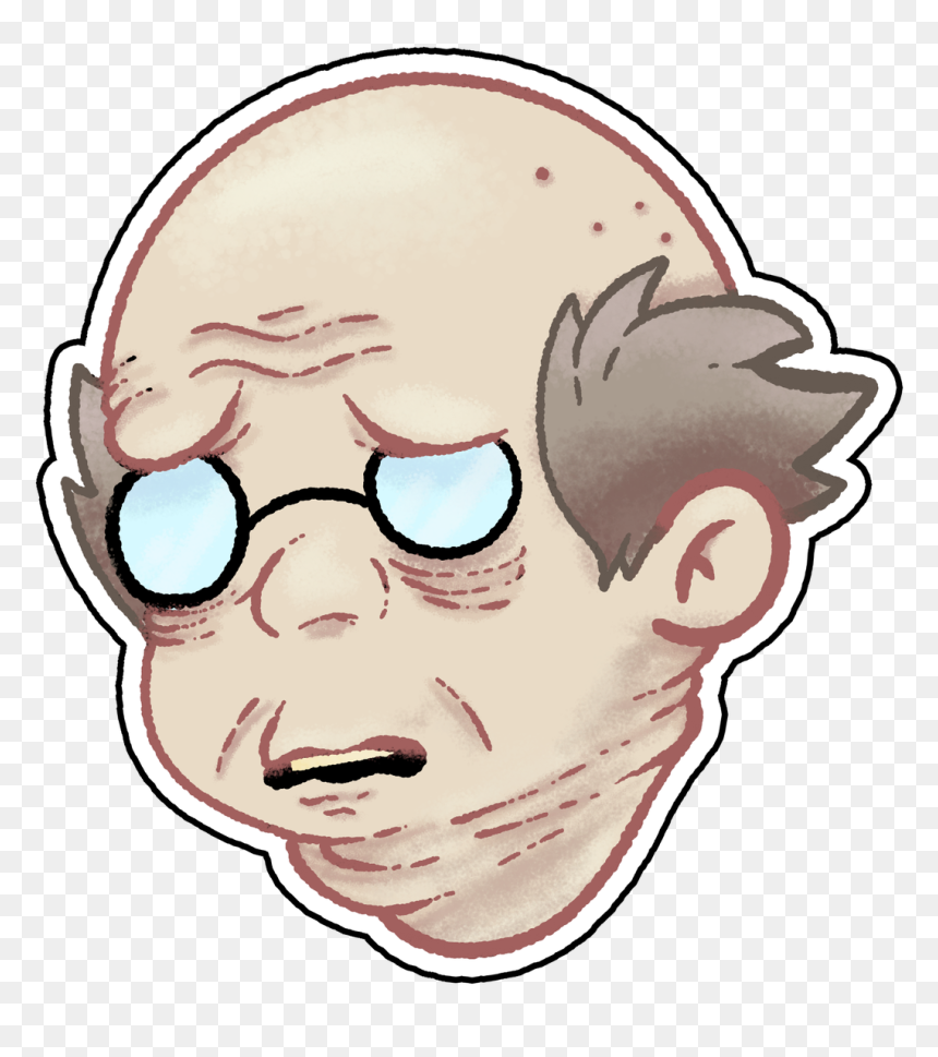 Illustration, HD Png Download - old man face png