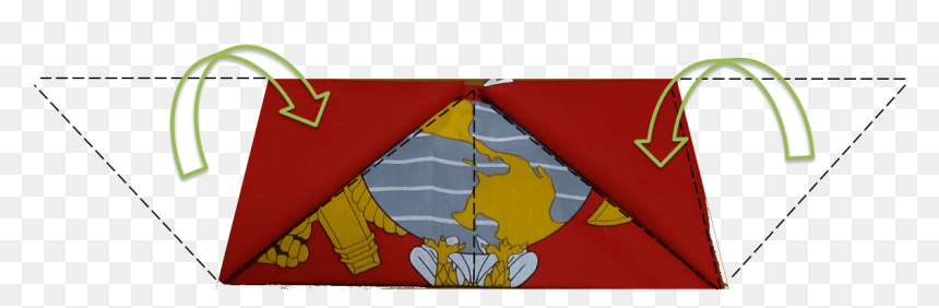 How To Fold A Marine Corps Flag - Flag, HD Png Download - folded flag png