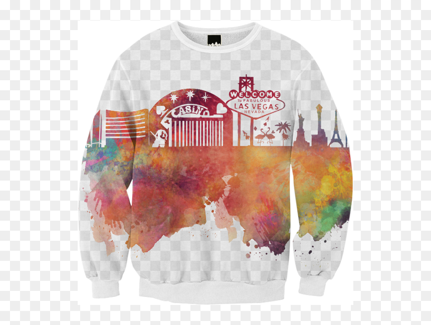 Vegas Skyline Art, HD Png Download - welcome to fabulous las vegas png