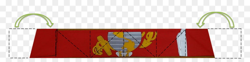 How To Fold A Marine Corps Flag - Fold The Marine Corps Flag, HD Png Download - folded flag png