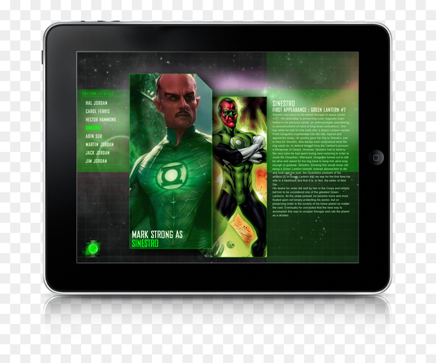 Character Bio Concept, HD Png Download - sinestro png