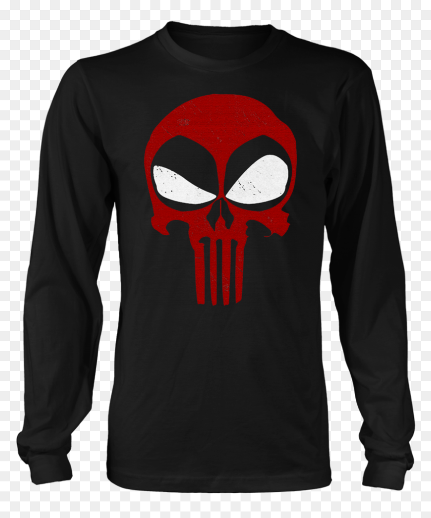 The Punisher And Deadpool Logo Mashup Shirts - T Shirt Mechanic, HD Png Download - deadpool symbol png