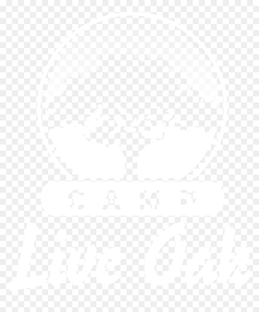 Camp Live Oak Logo White - Tree, HD Png Download - live oak tree png