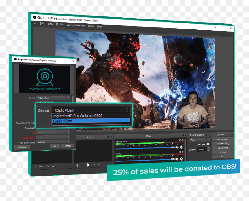 Devil May Cry 5, HD Png Download - xsplit logo png