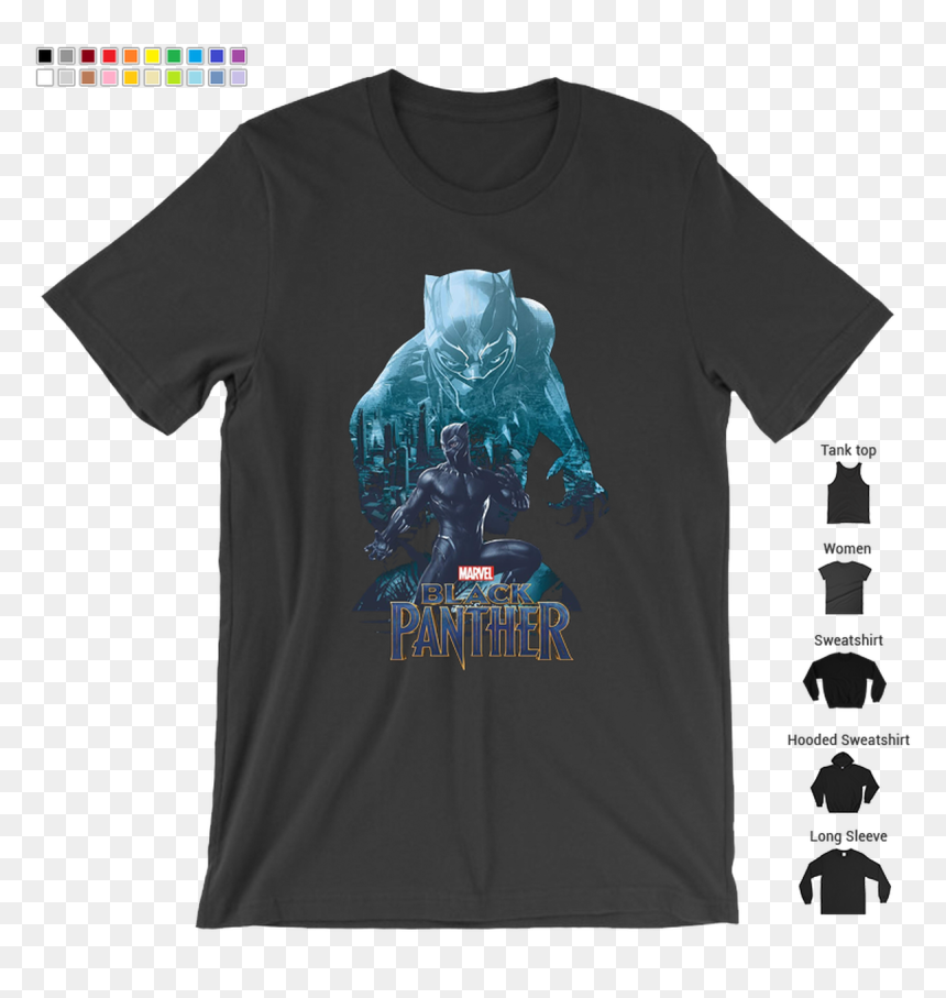 Shirt, HD Png Download - black panther movie logo png
